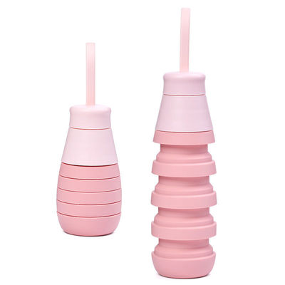 Heel welkom OEM/ODM 500 ml siliconen flessen Custom logo voor draagbare waterbeker