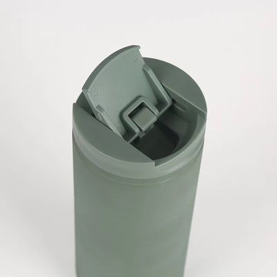PORTABLE 400 ml dubbelwandige geïsoleerde koffiekop van roestvrij staal met deksel Sport-stijl lekvrije mok Tumbler Roze