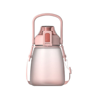 Accessoires HANDGRAP Persoonlijke drinkfles van kunststof voor sportwater met deksel en stro