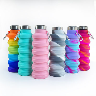 Contemporary Design 500ml vouwbare siliconen waterfles voor Unisex Reis Gym Sport