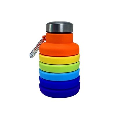 Contemporary Design 500ml vouwbare siliconen waterfles voor Unisex Reis Gym Sport