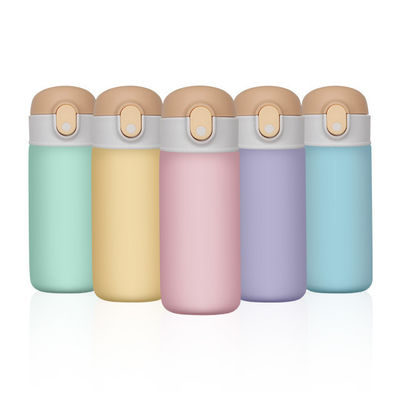 16oz lekvrije flesje voor kinderen, modieuze stijl, sportieve waterfles met stro.