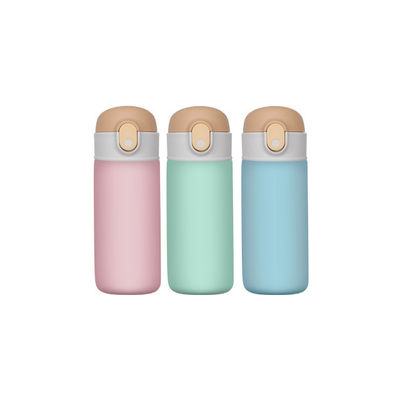 16oz lekvrije flesje voor kinderen, modieuze stijl, sportieve waterfles met stro.