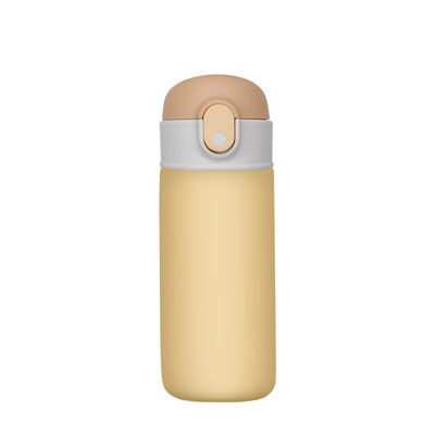 16oz lekvrije flesje voor kinderen, modieuze stijl, sportieve waterfles met stro.