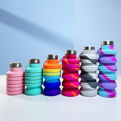 500 ml opvouwbare siliconen waterfles voor reizen gym sporten BPA gratis veilig student kopje