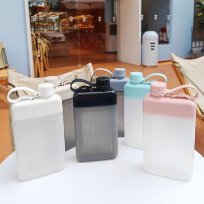 Draagbare 450 ml BPA-vrije Custom Pattern Square Juice Sportfles met dop voor kinderen