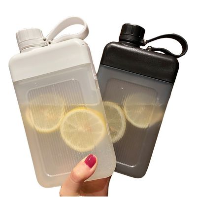 450 ml draagbare vierkante waterfles voor buitenreizen Sport Pocket Direct Drinking