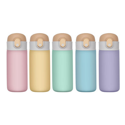 16oz roestvrijstalen waterfles met stro lekvrije en geïsoleerde voor actieve kinderen