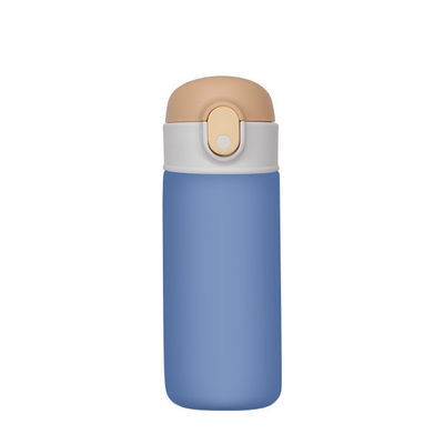 16oz Flask Business Sport Geïsoleerde roestvrij staal waterfles met stro