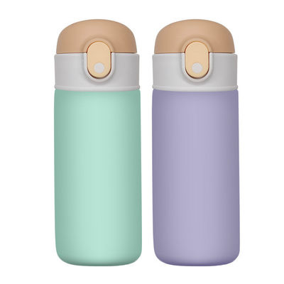 16oz waterdichte fles voor kinderen met stro Populaire sport waterfles van roestvrij staal