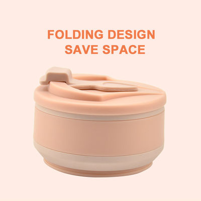 Gepersonaliseerd logo Acceptabel Silicone reisbeker Ideaal voor reizen en buitenactiviteiten