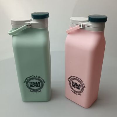 Custom logo opvouwbare siliconen drinkwaterfles perfect voor zakelijke cadeautjes