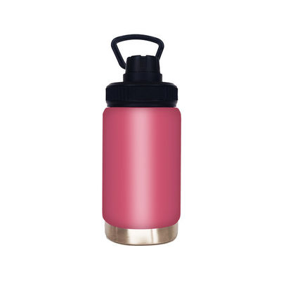 12oz Roze Dubbelmuurde herbruikbare fles met thermische isolatie prestaties en handvat
