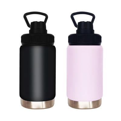 12oz Roze Dubbelmuurde herbruikbare fles met thermische isolatie prestaties en handvat