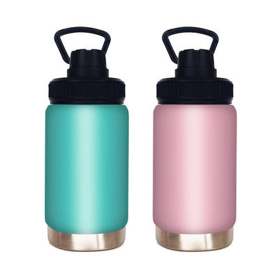 12oz Roze Dubbelmuurde herbruikbare fles met thermische isolatie prestaties en handvat