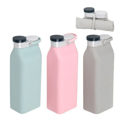 Draagbare waterfles Mode 600 ml opvouwbare siliconen waterflessen voor een gemakkelijke draagbaarheid