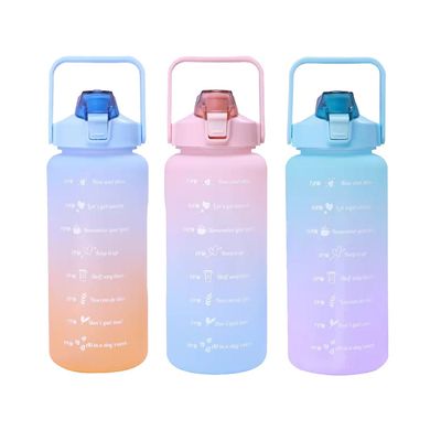 2L waterfles met stro tijdmarker en thermische isolatie prestaties voor fitness