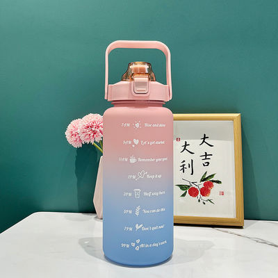 2L waterfles met stro tijdmarker en thermische isolatie prestaties voor fitness
