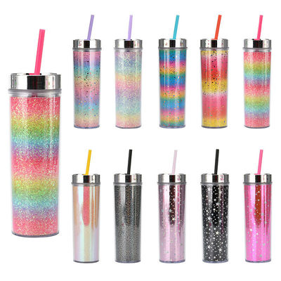 Flexible Straw Lid Plastic Waterfles voor Back to School Gelegenheid bij Verkoop