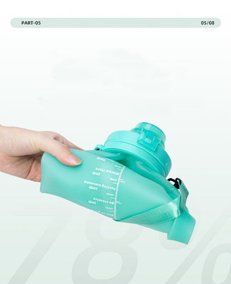 Opvouwbare BPA-vrije siliconen buitenwaterfles Prime organisch aangepast voor cadeautjes