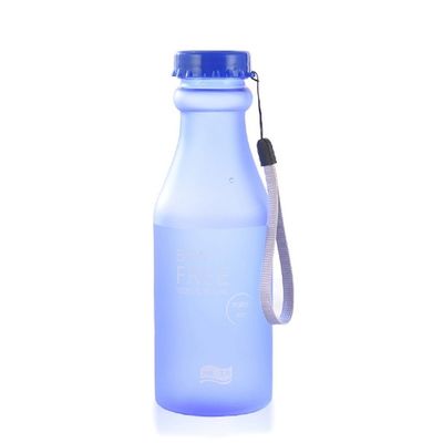 PC Plastic 550ml Draagbare Bevroren Verzegelde Waterfles voor Reizen Yoga Lopen Kamperen