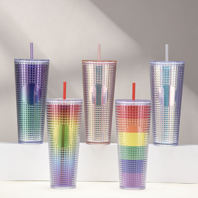Straw Type Water Flowing Method Custom Coffee Tumbler met Customized Logo Acceptabel