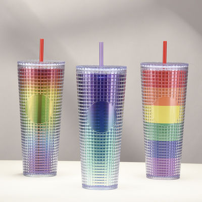 Straw Type Water Flowing Method Custom Coffee Tumbler met Customized Logo Acceptabel