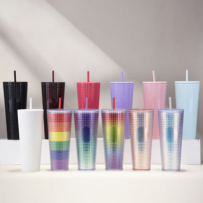 Straw Type Water Flowing Method Custom Coffee Tumbler met Customized Logo Acceptabel