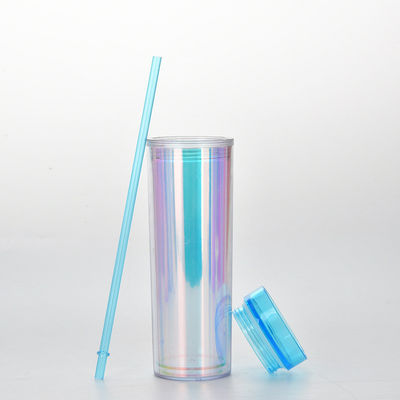 Accessoires met stro 450 ml Eco-vriendelijke herbruikbare plastic koffiebak met logo