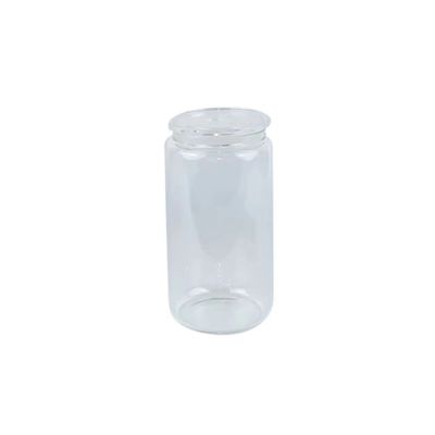 Glas drinkfles 16oz kleurrijke modieuze draagbare vorm voor gratis fruitwater
