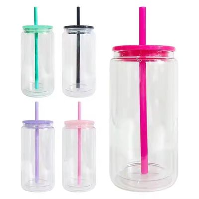 Aangepaste logo Acceptabele glazen drankfles voor hydratatie onderweg Aantal stuks 1