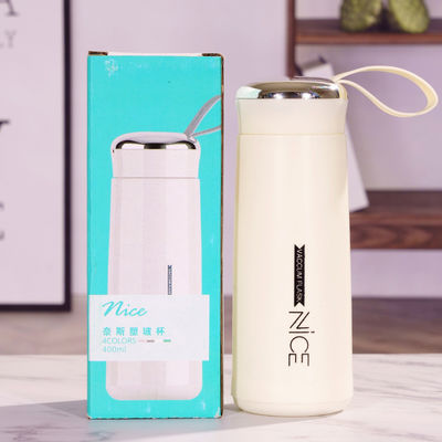 Duurzame 450 ml glazen theefles met hoge temperatuurbestandheid en aangepast logo