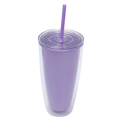 OEM modeontwerp gepersonaliseerde cadeaus heldere koude beker PP plastic koude tumbler bekers met deksel en stro