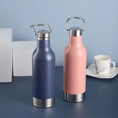 16oz Custom Double Wall Roestvrij staal Geïsoleerde waterfles Vacuümfles met logo