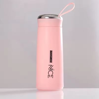 400 ml glas mini outdoor draagbare lekvrije waterfles met touw voor promotie