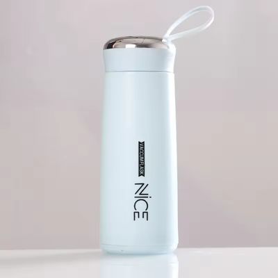 400 ml glas mini outdoor draagbare lekvrije waterfles met touw voor promotie