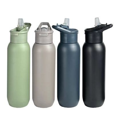 Vacuümgeïsoleerde fles van roestvrij staal met deksel Army Green 580 ml en 1000 ml