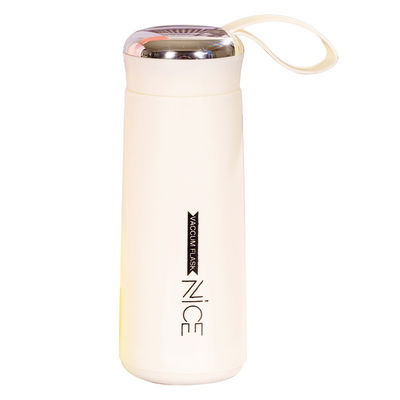 400 ml glazen mini outdoor draagbare waterfles met Lanyard logo Custom Sublimatie mok