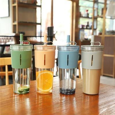 Zomer moet-hebben 700 ml helder BPA-vrij sap Drinkwaterfles met stroomschuim