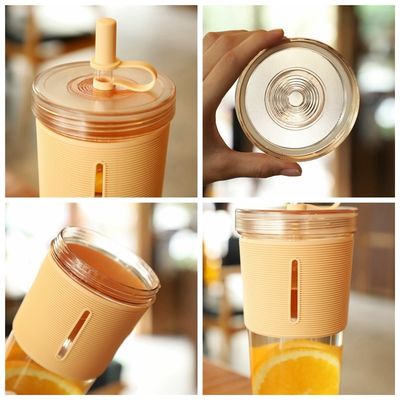 Zomer moet-hebben 700 ml helder BPA-vrij sap Drinkwaterfles met stroomschuim