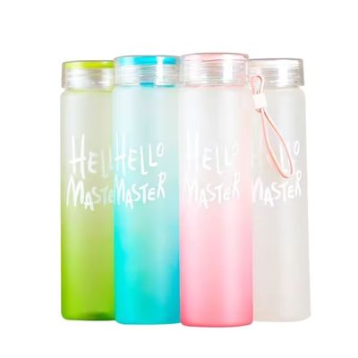 Gelast flesje MEAS 68*36*45CM Mat glas waterfles milieuvriendelijk