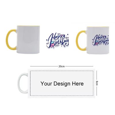 11oz Keramische kleur koffiebeker met handgreep Sublimatie Blanks in modern design