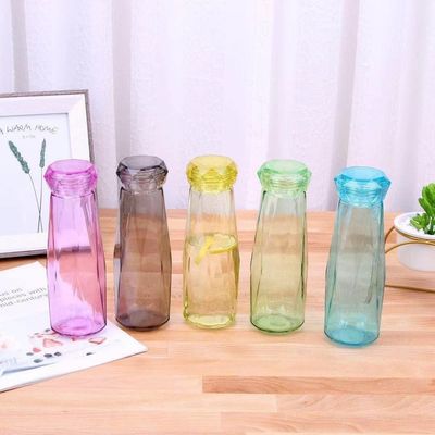 Gemakkelijke 21,5*7,5 cm glazen waterfles Ideaal voor kantoorcamping en actieve levensstijl