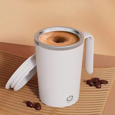 Gepersonaliseerd logo Acceptabele elektrische mengbeker voor roeren koffiebeker van roestvrij staal