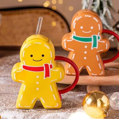 Gingerbread Shape Keramische Kersbeker Geschenk Koffiekop voor duurzaam drankje