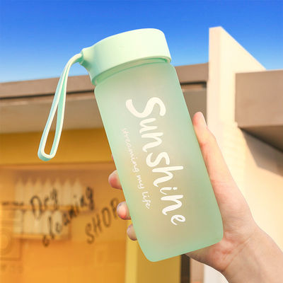 Minimalistische ontwerpstijl 600 ml draagbare plastic bekertje aangepast logo Acceptabel voor buiten