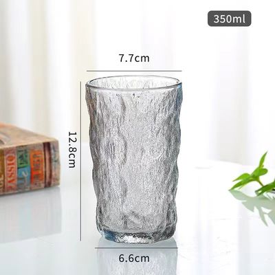 Creatieve Europese stijl met deksel doorzichtig helder glasblik glazen glazen beker gletsjer rots