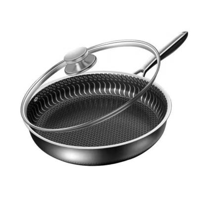 Multifunktioneel pannenkoekenpan 316 roestvrij staal niet-stick pot drievoudige honingraat bakpan
