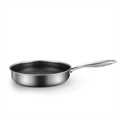 Multifunktioneel pannenkoekenpan 316 roestvrij staal niet-stick pot drievoudige honingraat bakpan
