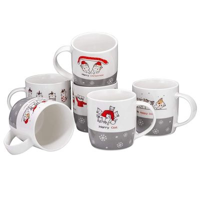 Warme chocoladebekers Aantrekkelijk ontwerp en 14 oz kerst koffiebeker met kerstman ontwerp